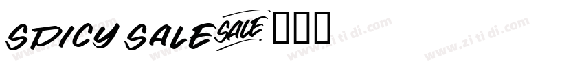 Spicy Sale字体转换